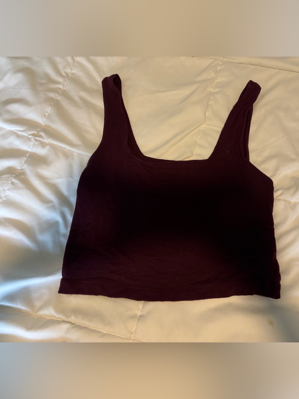 DC Women's Crop Tank Top - Burgundy